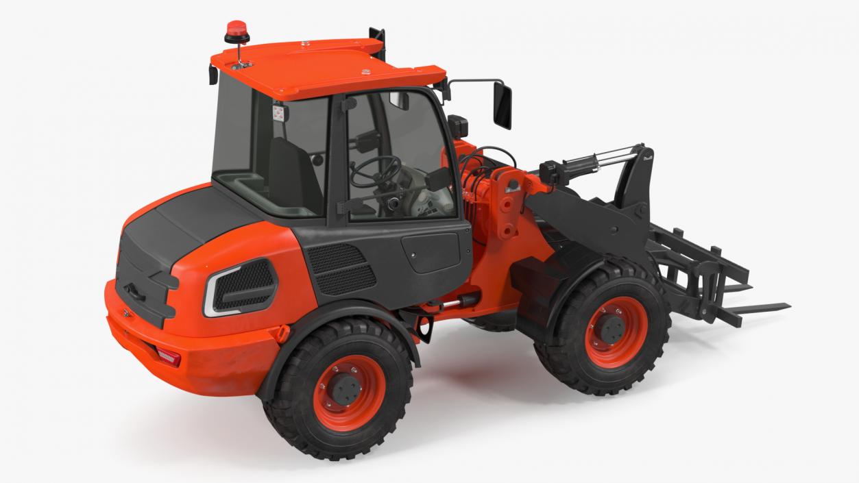 Electric Loader with Pallet Fork 3D