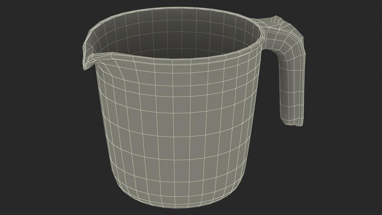 3D model Glass Measuring Cup 500ml