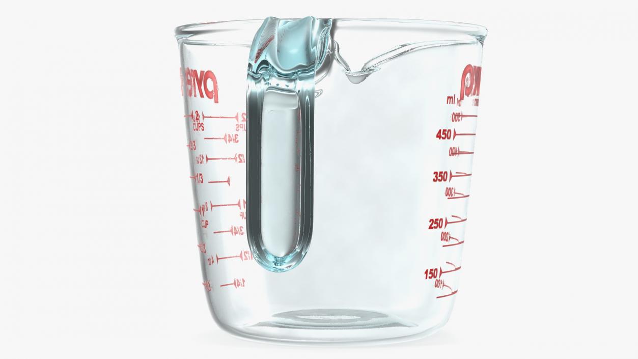 3D model Glass Measuring Cup 500ml