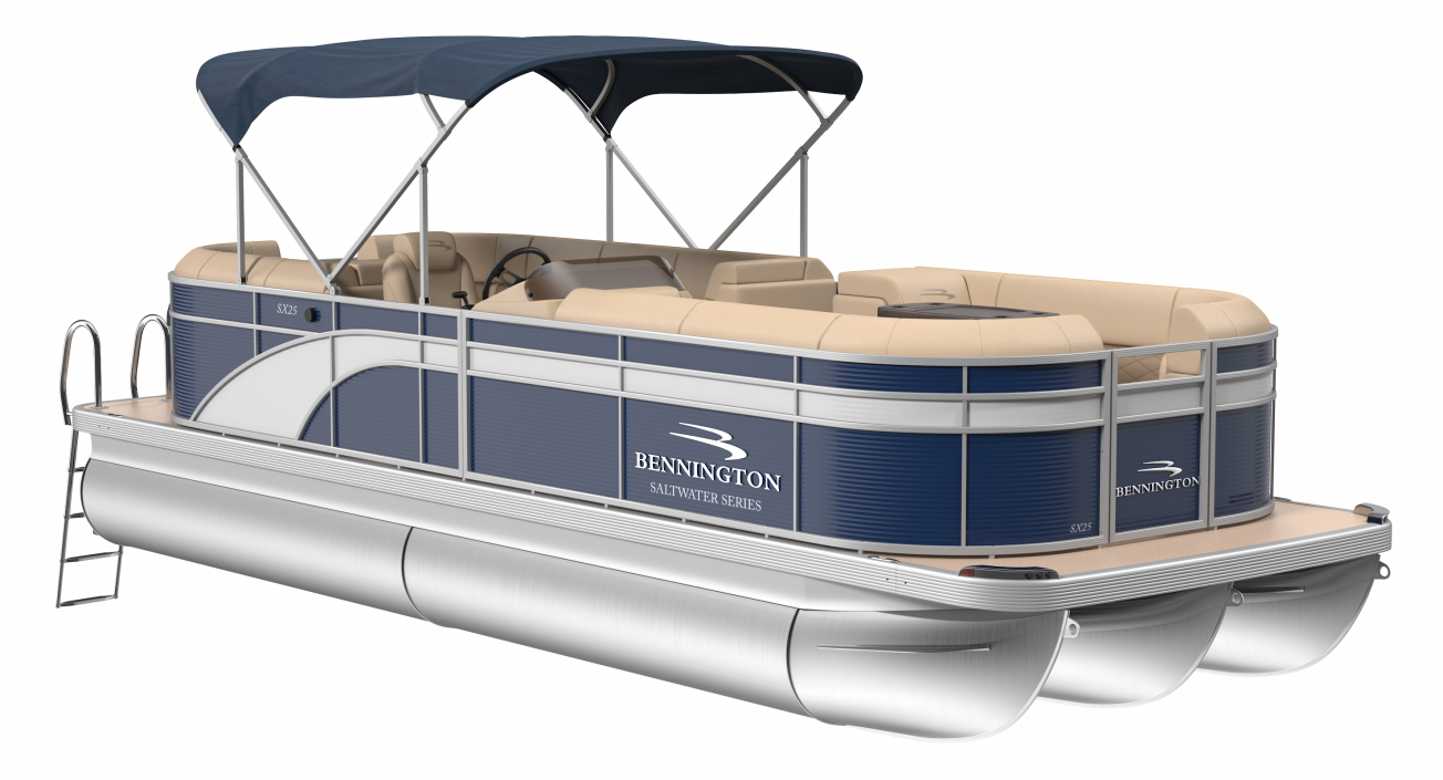 3D Pontoon Boat Bennington SX25 model