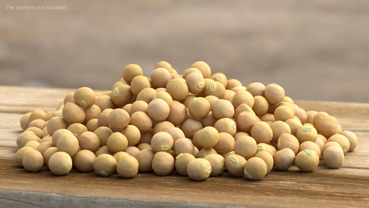 3D Pile of Soybeans