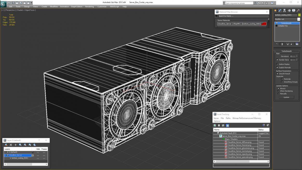 Server Box Cooler 3D