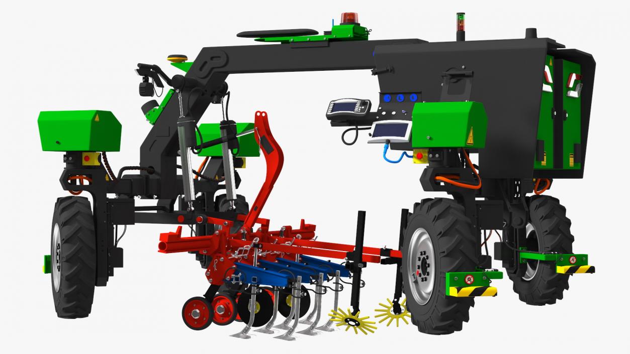 Agriculture Robot Rigged 3D model