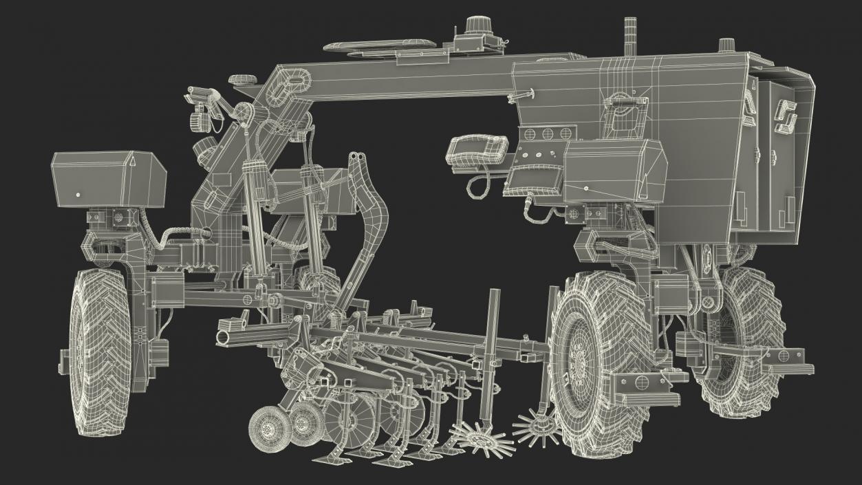 Agriculture Robot Rigged 3D model