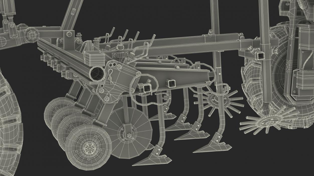 Agriculture Robot Rigged 3D model