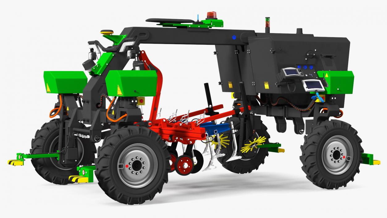 Agriculture Robot Rigged 3D model