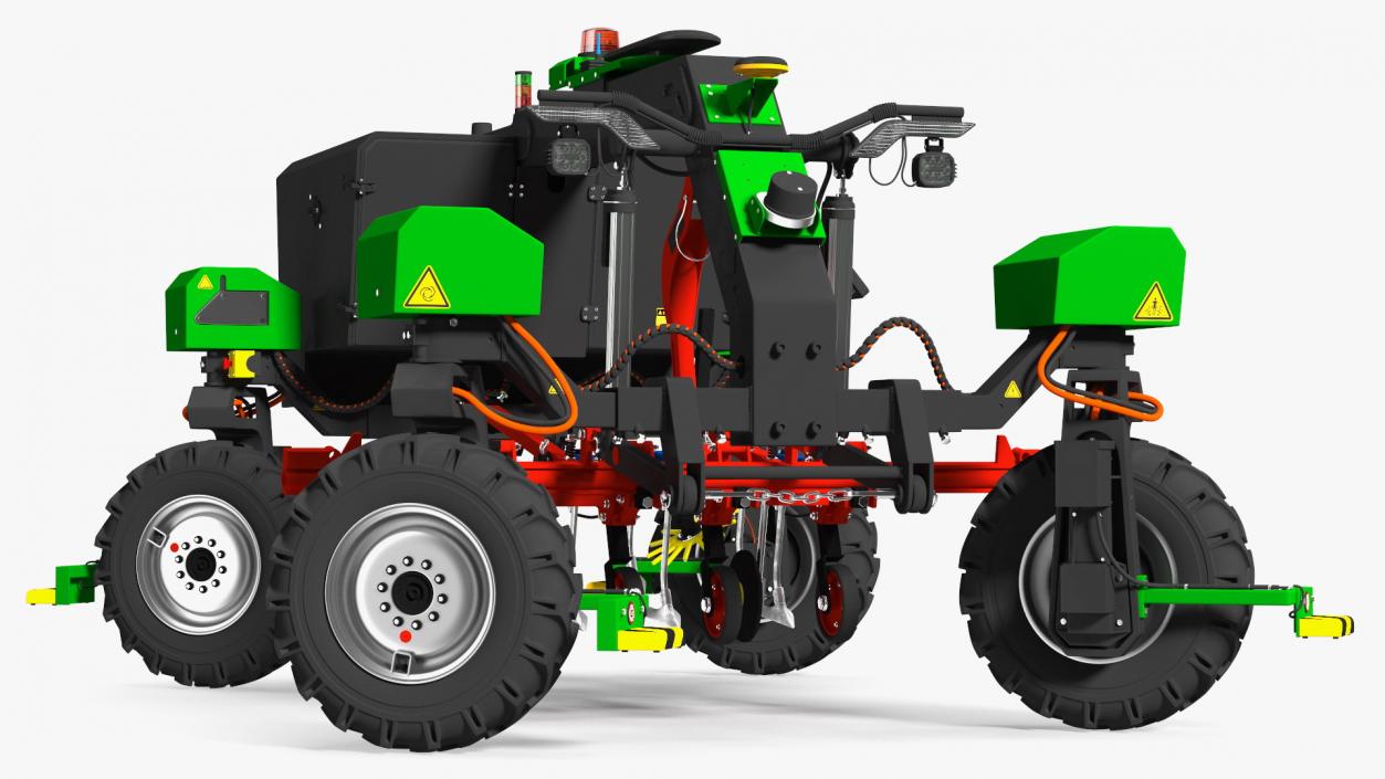 Agriculture Robot Rigged 3D model