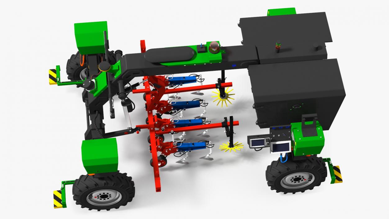 Agriculture Robot Rigged 3D model