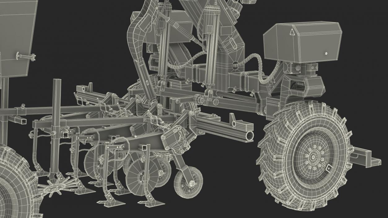 Agriculture Robot Rigged 3D model