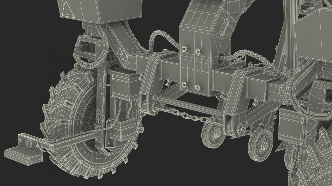 Agriculture Robot Rigged 3D model