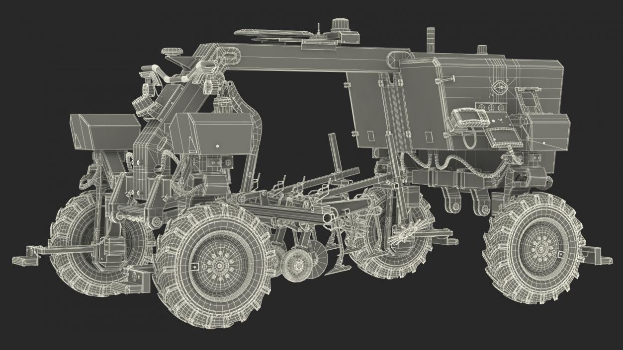 Agriculture Robot Rigged 3D model