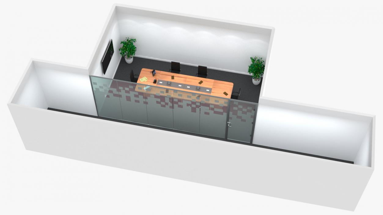 3D model Meeting Room with Filling