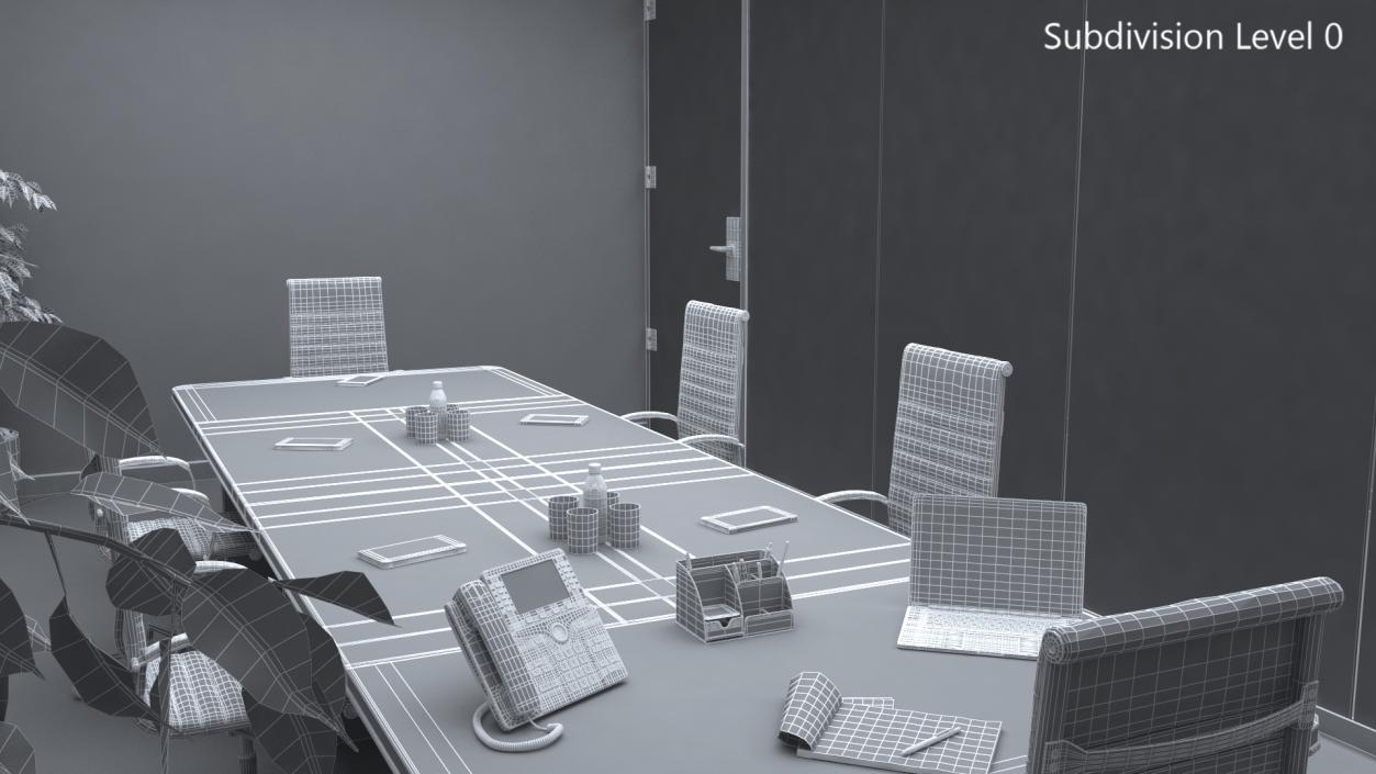 3D model Meeting Room with Filling