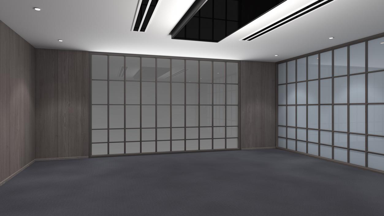 Spacious Meeting Room Empty 3D