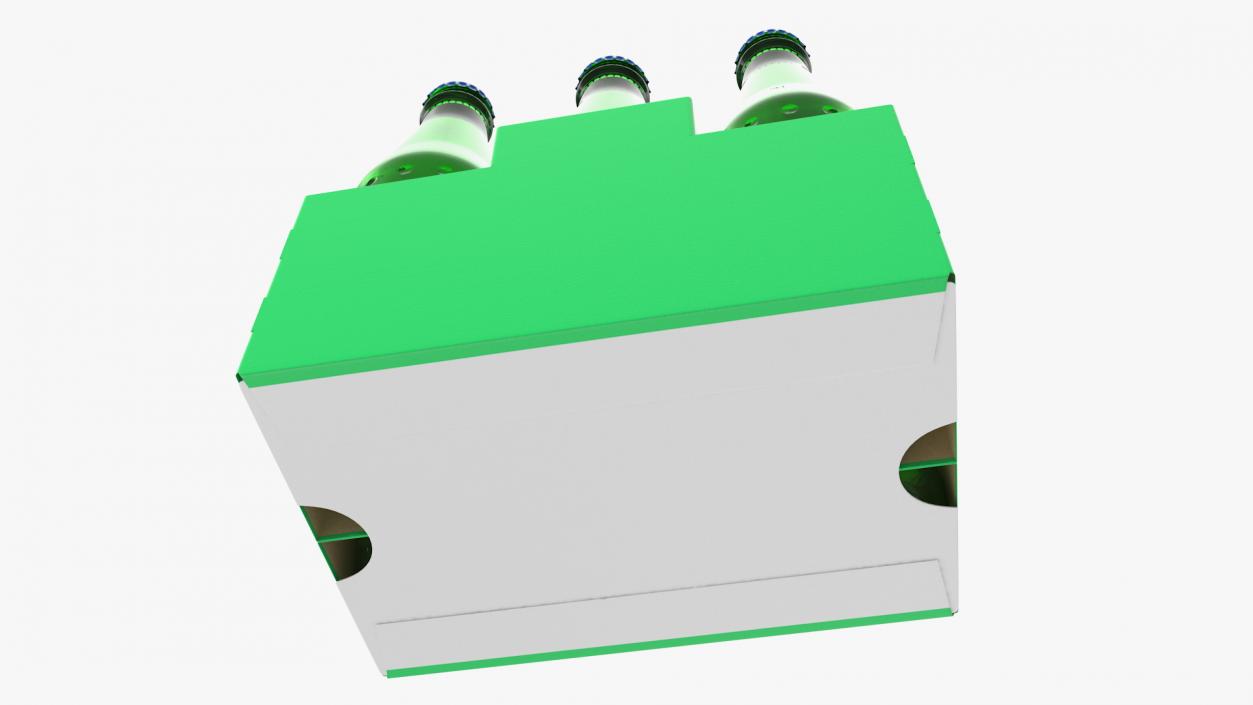 3D model Green Soda Bottle Package