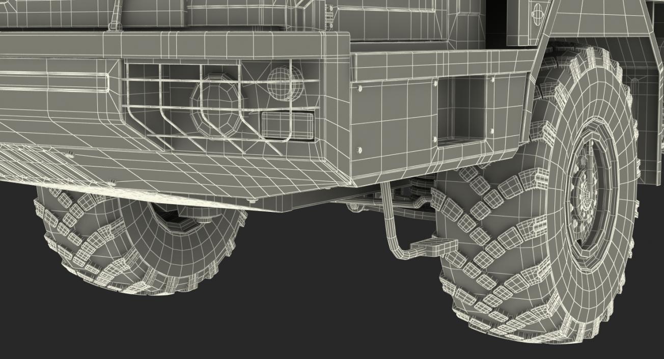 Military Truck BAZ 64022 3D model