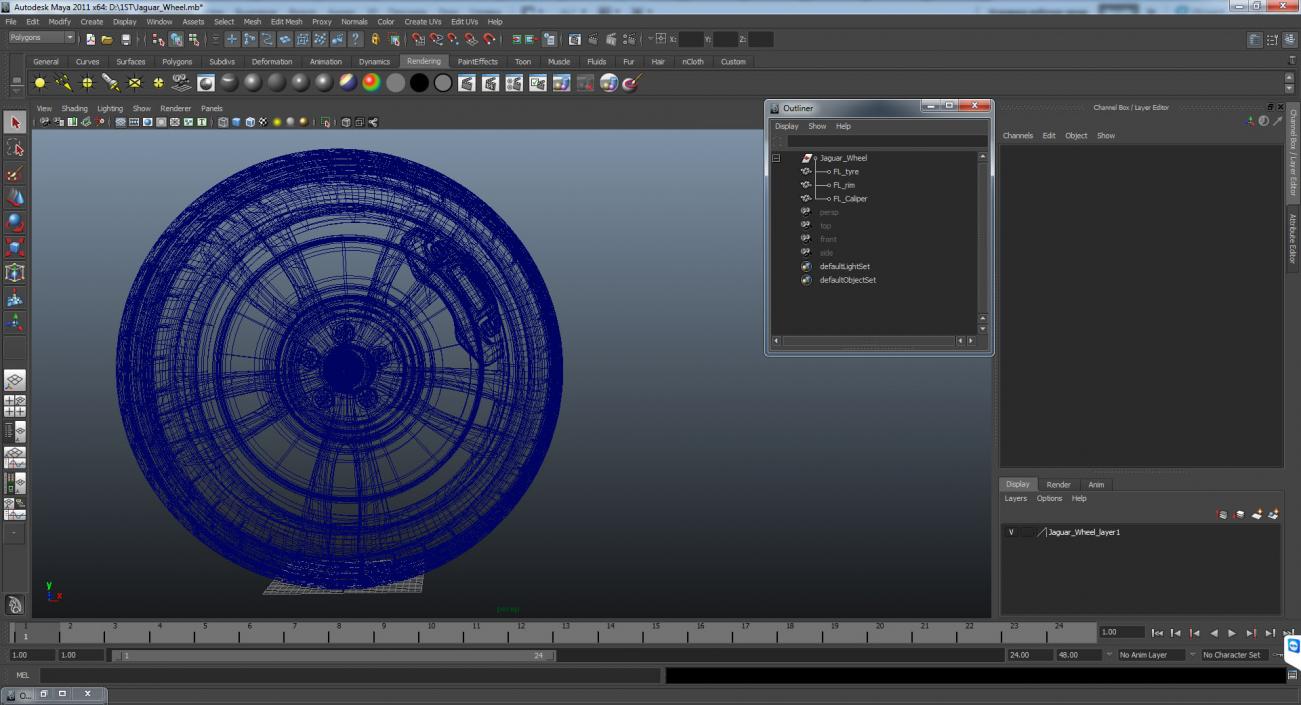 Jaguar Wheel 3D