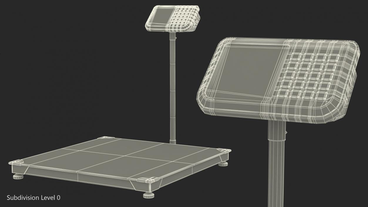 3D model Warehouse Scale with Digital Weight Indicator