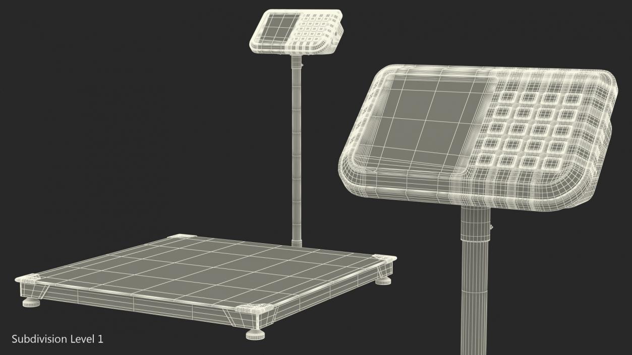 3D model Warehouse Scale with Digital Weight Indicator