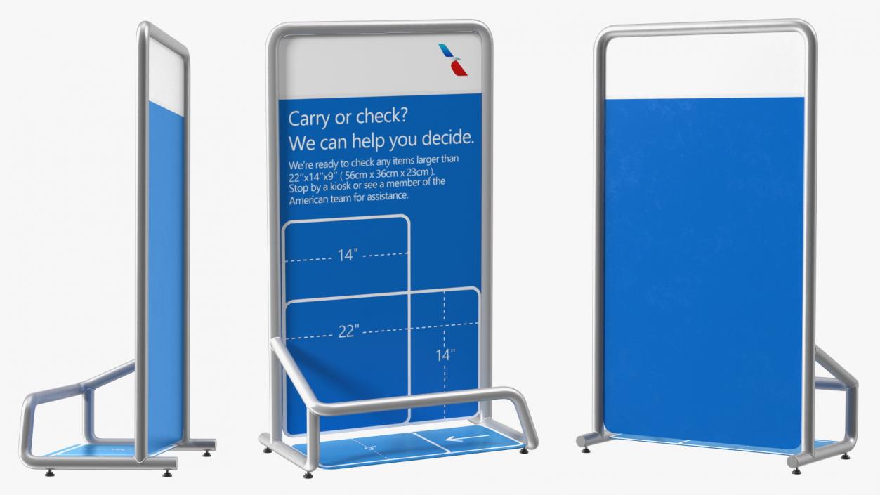 3D model Airport Luggage Check Unit New