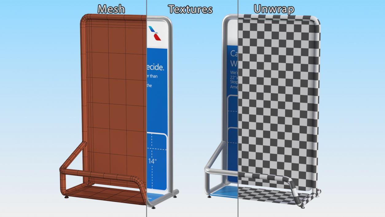 3D model Airport Luggage Check Unit New