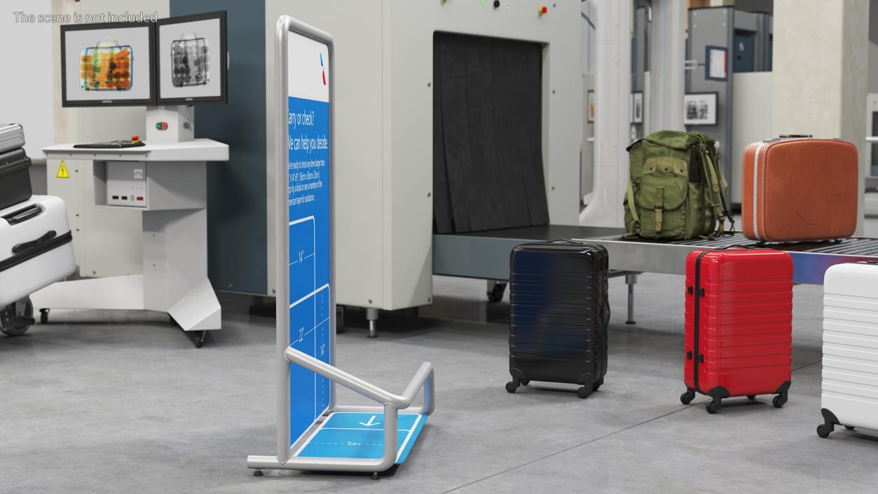 3D model Airport Luggage Check Unit New