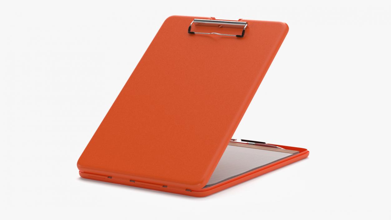 Storage Clipboard Orange Open 3D model