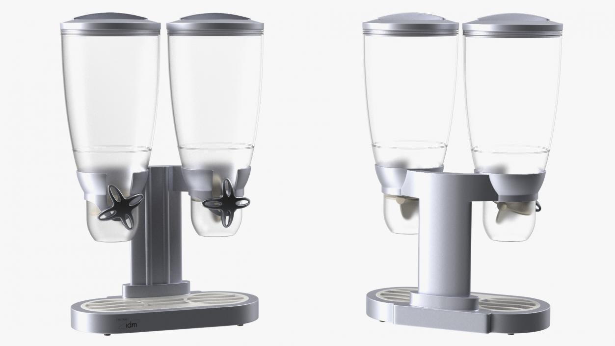 Dual IDM Dry Food Dispensers Empty 3D model