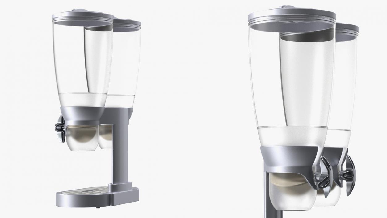 Dual IDM Dry Food Dispensers Empty 3D model