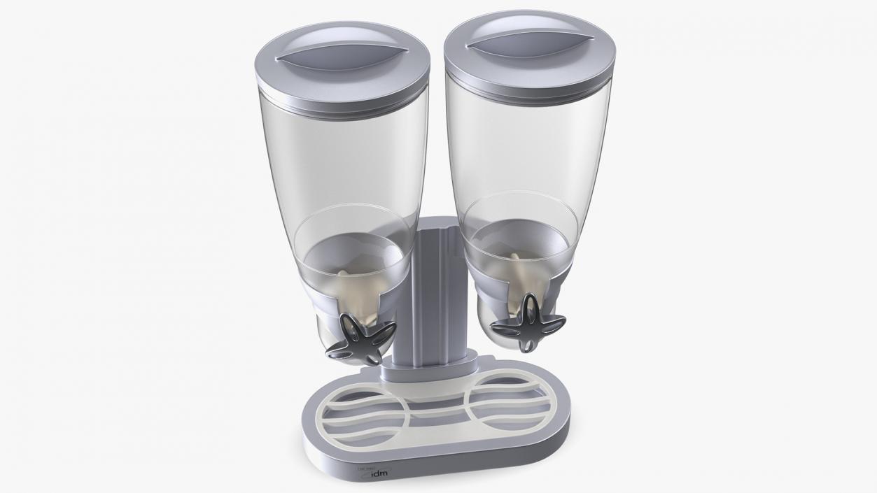 Dual IDM Dry Food Dispensers Empty 3D model