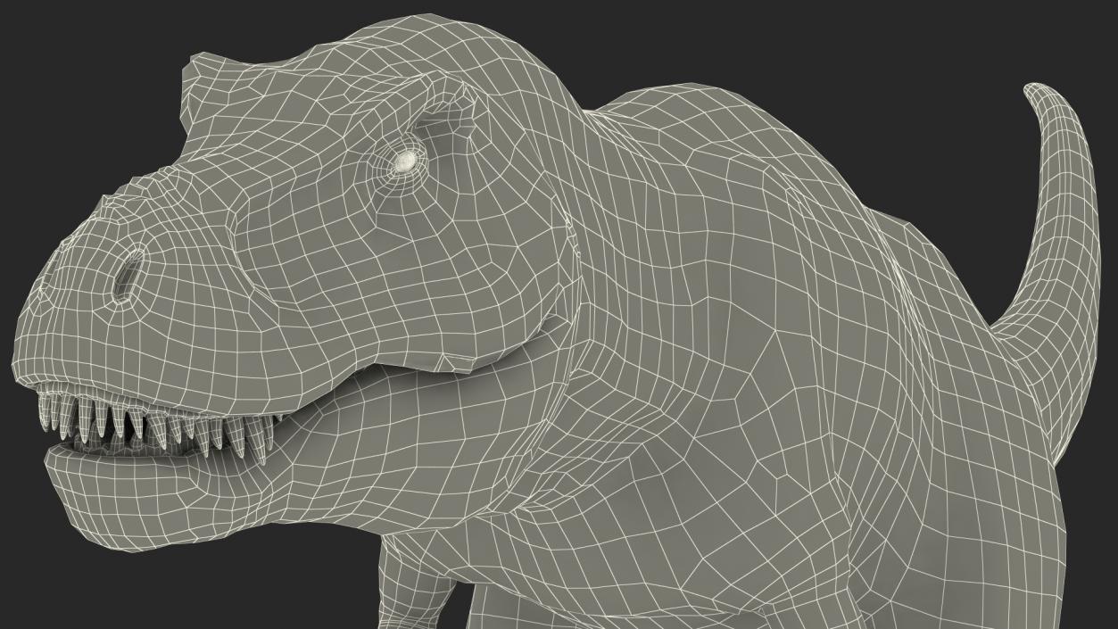 3D Animated Tyrannosaurus Rex Waiting Rigged