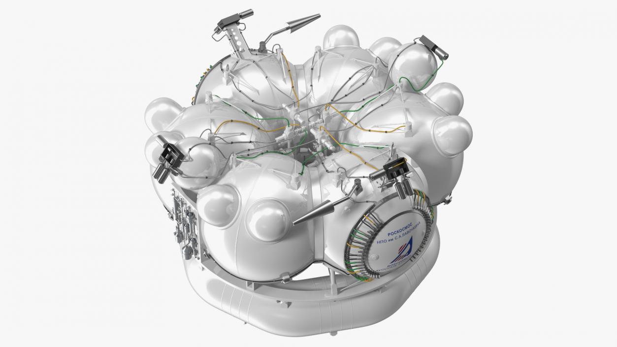 3D Soyuz 2 Orbital Launch Vehicle Main Parts