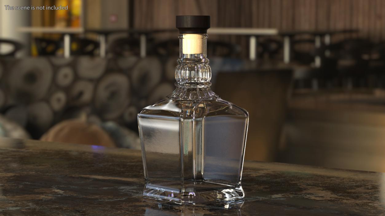 3D model Empty Whiskey Bottle