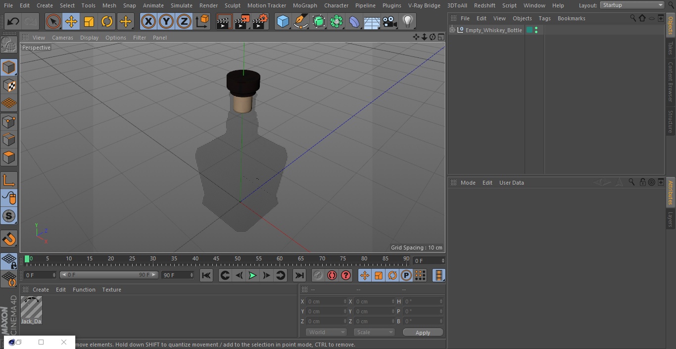 3D model Empty Whiskey Bottle