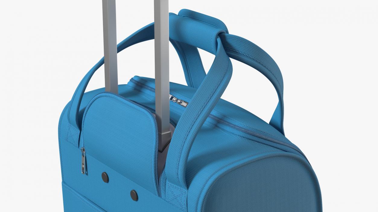 Blue Softshell Luggage 3D