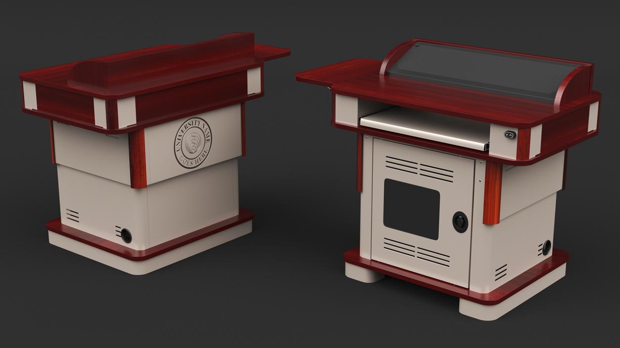 3D University Lectern model