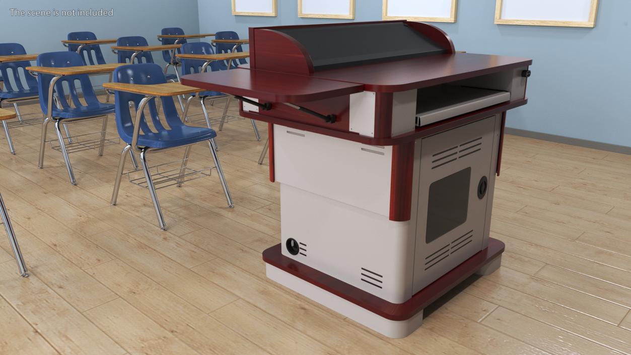 3D University Lectern model