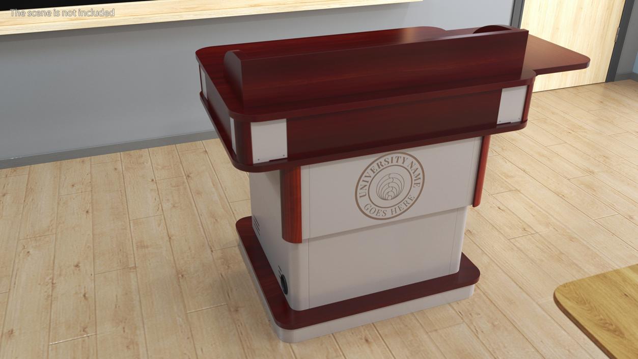 3D University Lectern model