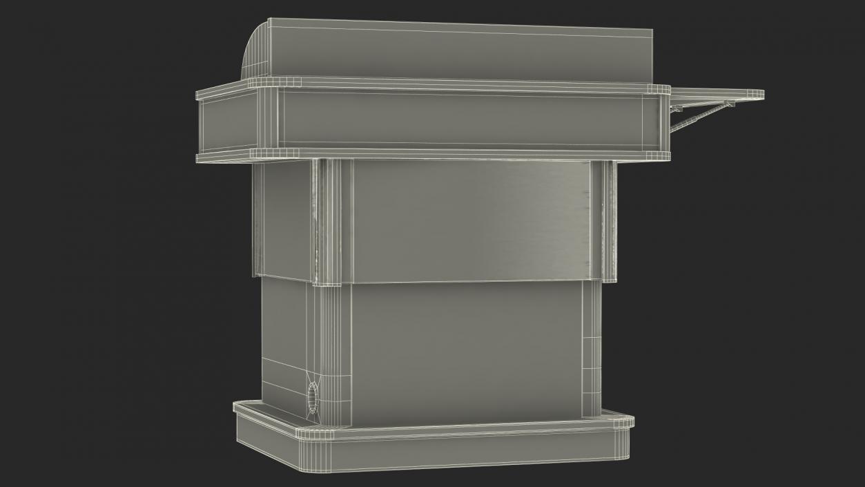 3D University Lectern model