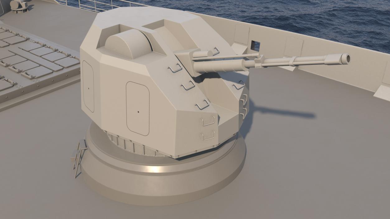 Frigate Rigged 3D model