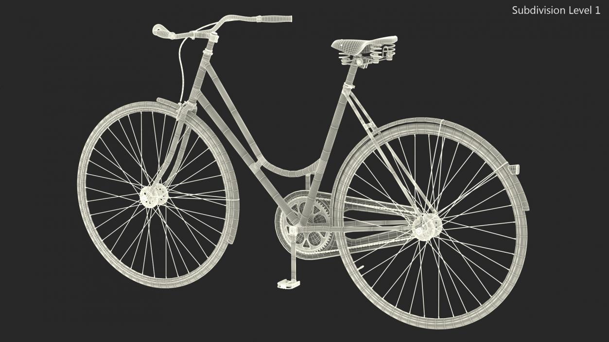 3D model Classic City Bicycle