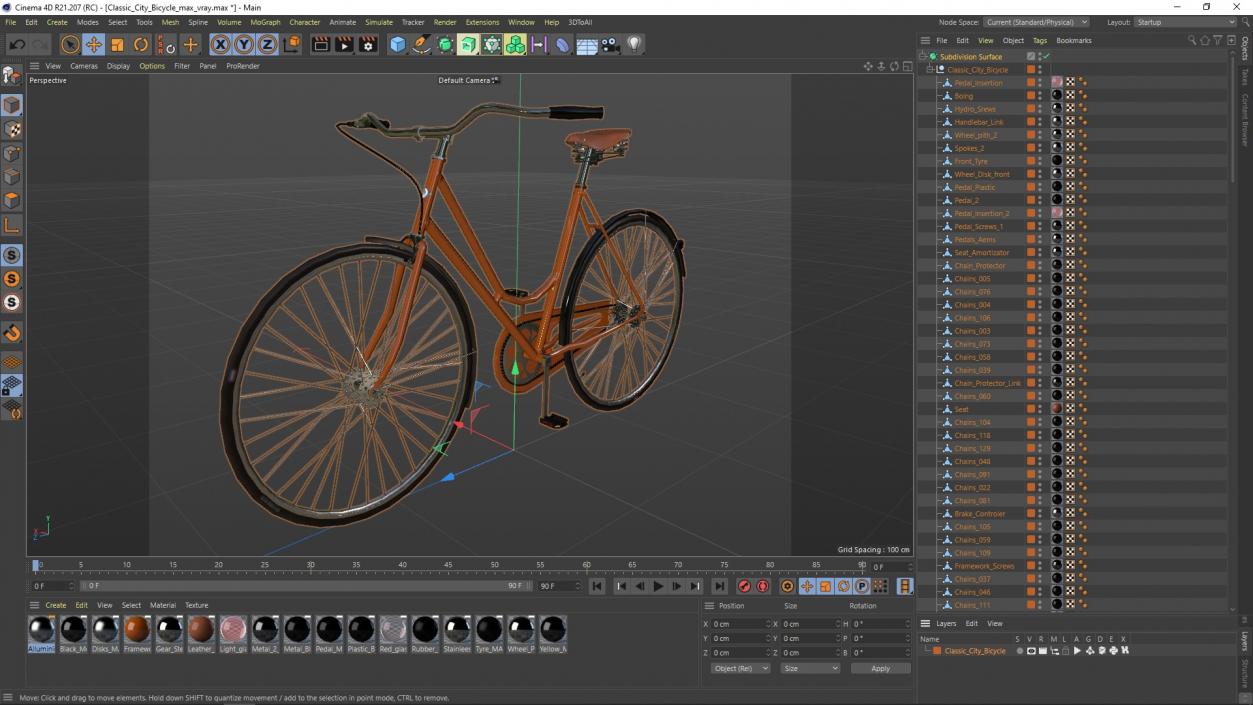 3D model Classic City Bicycle