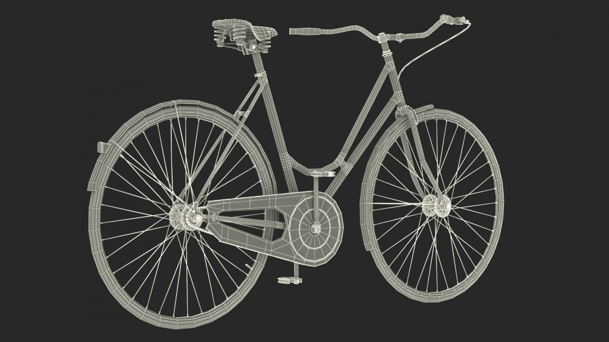 3D model Classic City Bicycle