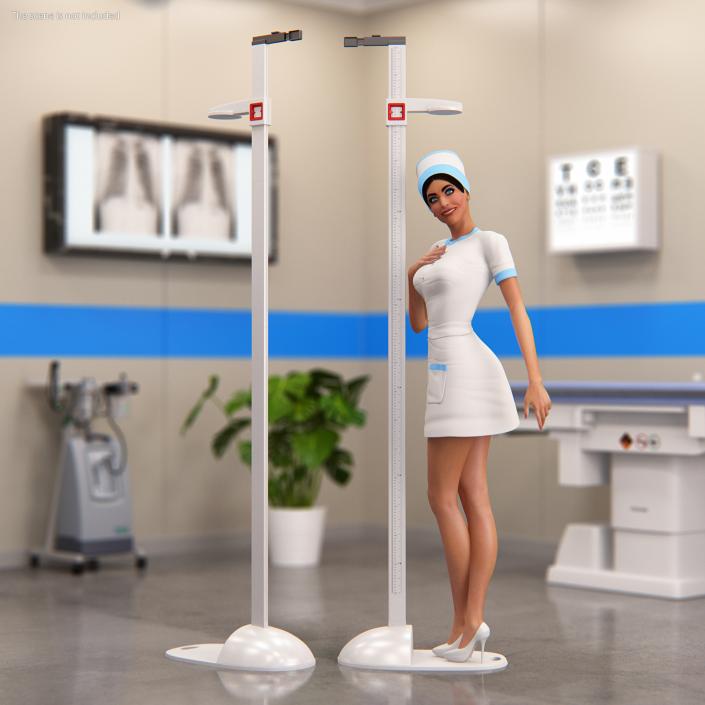 3D model Portable Mechanical Height Measuring Rod