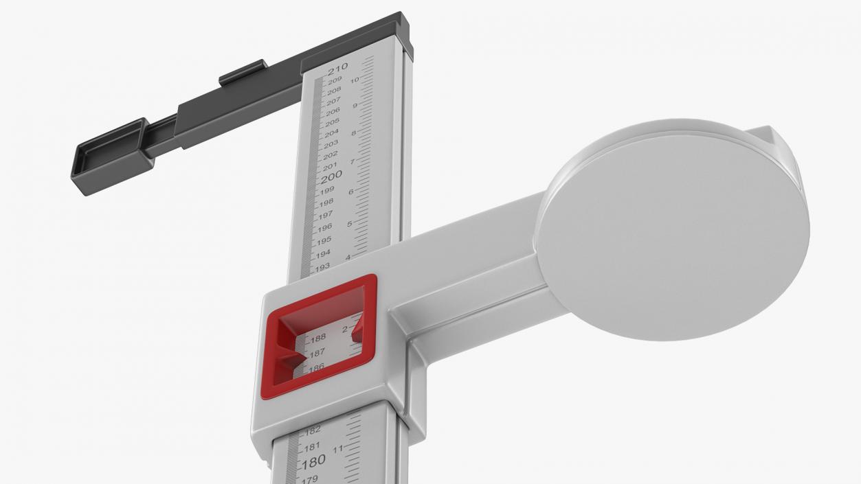 3D model Portable Mechanical Height Measuring Rod