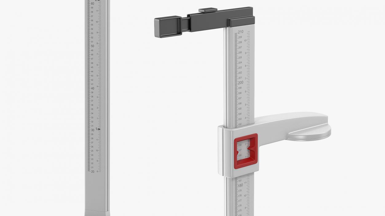 3D model Portable Mechanical Height Measuring Rod