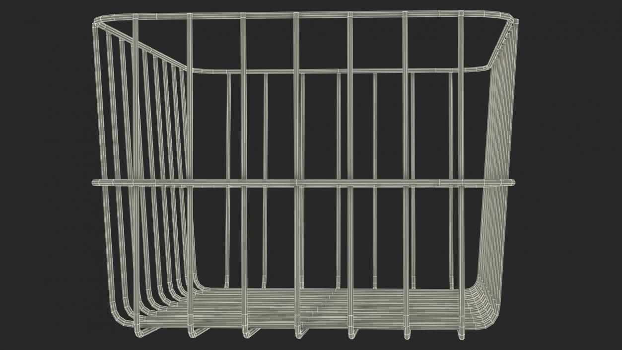 3D Black Steel Basket model