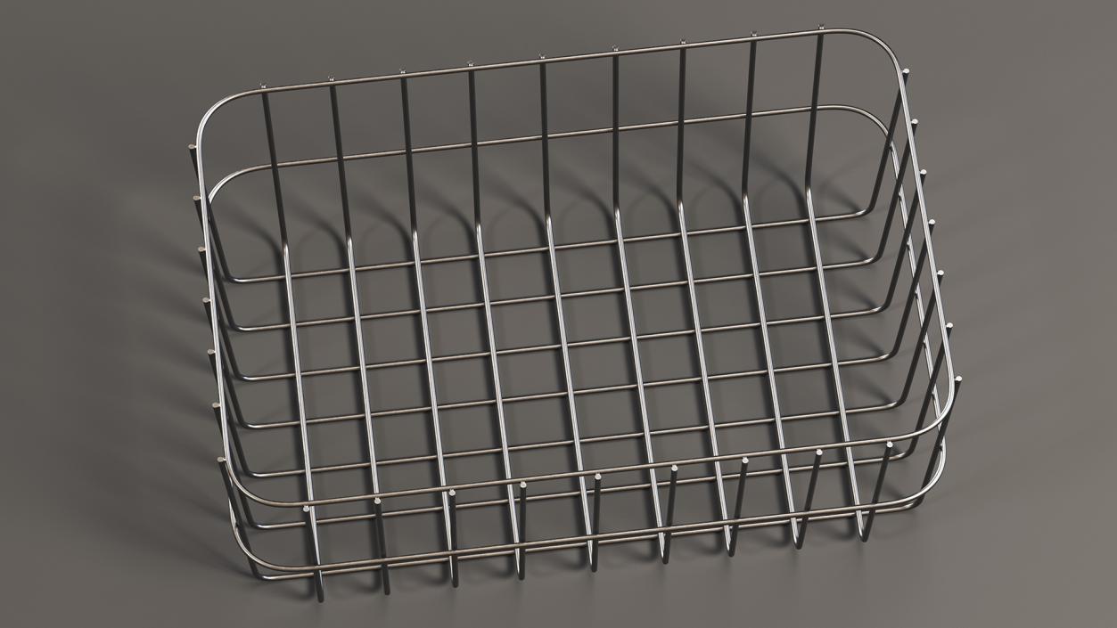 3D Black Steel Basket model