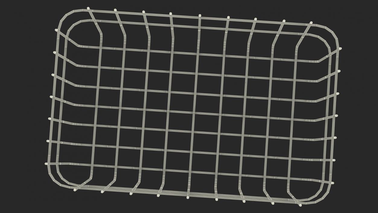 3D Black Steel Basket model