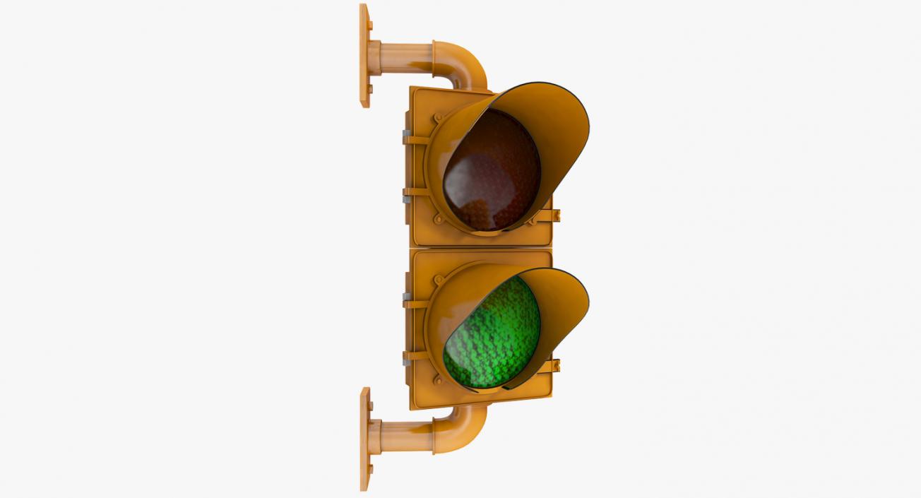 3D model Two Section Traffic Light